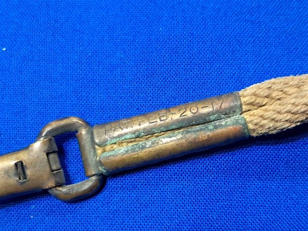 world-war-one-45-pistol-revolver-lanyard-rope-17-dated-clean-original