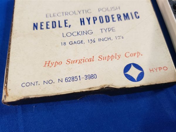 navy hypo needles boxed
