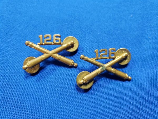 126th artillery officers insignia