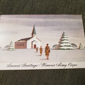 post card wac christmas