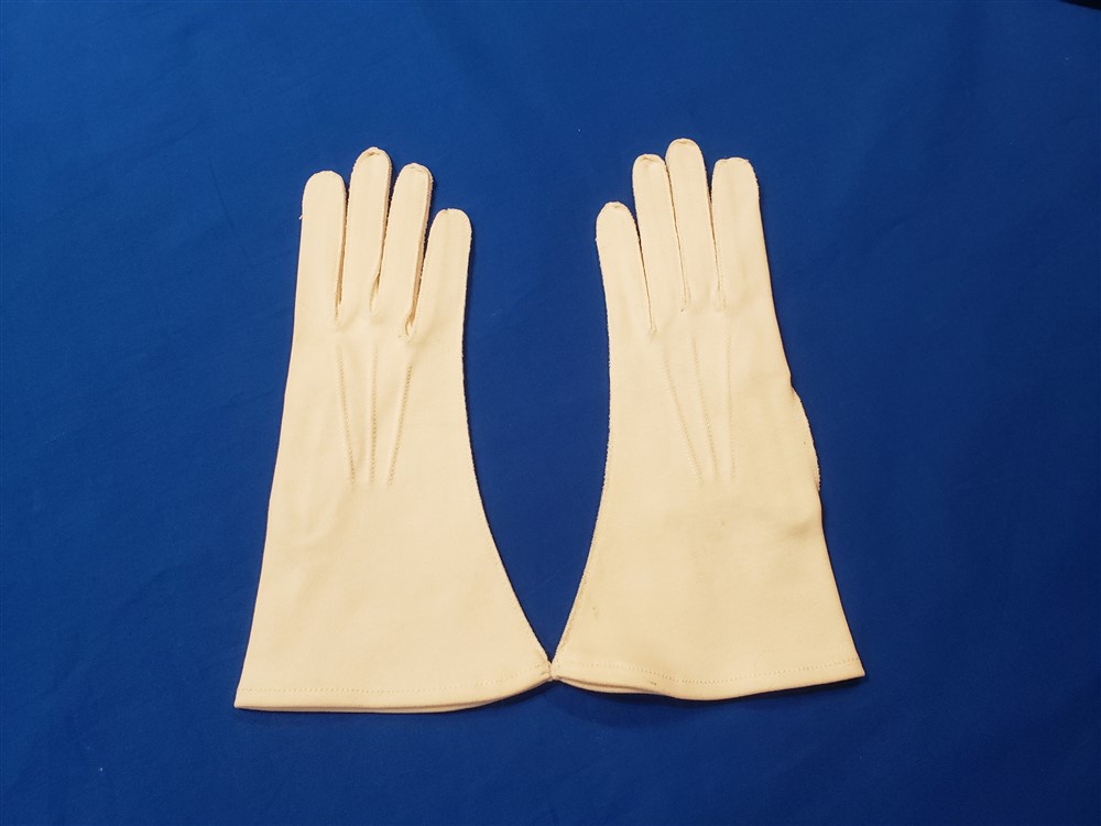 gloves white wave officer