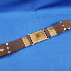 vietnam-era-blue-belt-with-cromed-fittings-for-the-air-force-military-police-in-the-field-or-mp-duty