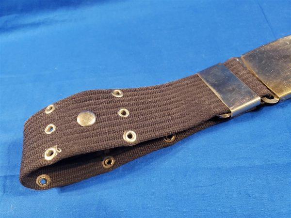vietnam-era-blue-belt-with-cromed-fittings-for-the-air-force-military-police-in-the-field-or-mp-duty