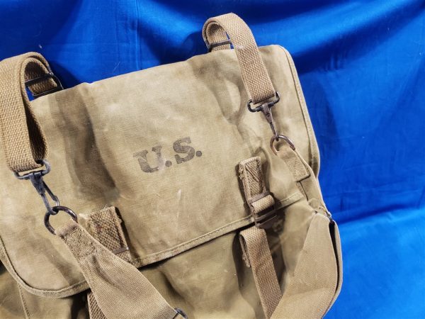 WWI British Made US Army Officers Musette Bag