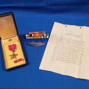 bronze-star-medal-set-to-hobbs-korean-war-in-the-24th-infantry-excellent-set-with-ribbons-and-combat-badge
