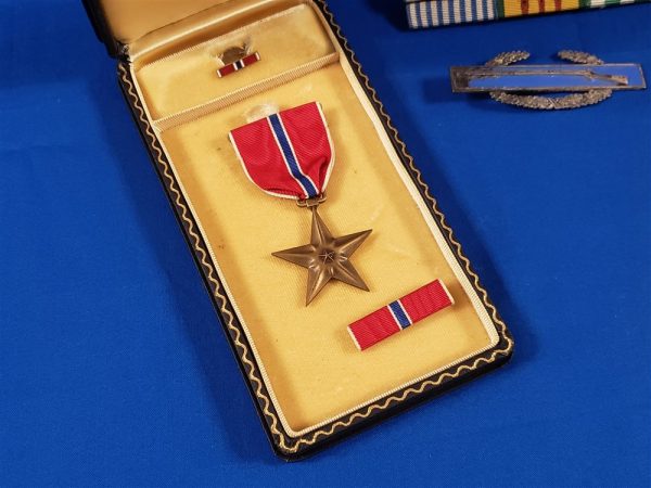bronze-star-medal-set-to-hobbs-korean-war-in-the-24th-infantry-excellent-set-with-ribbons-and-combat-badge