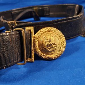 navy-cmdr-helmick-uss-belt-with-buckle-researched-ship-has-1-battle-star-okinawa