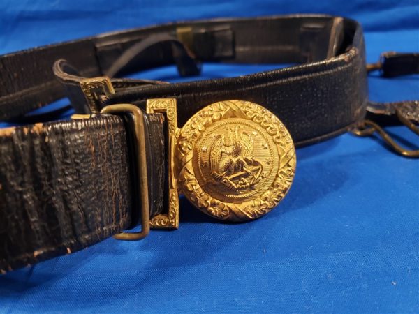 navy-cmdr-helmick-uss-belt-with-buckle-researched-ship-has-1-battle-star-okinawa