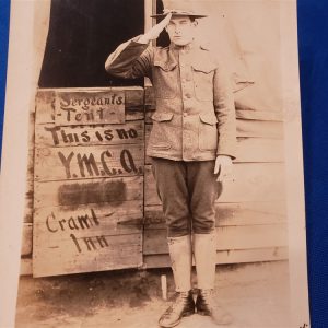 photo-of-sergeant-at-ymca-tent-in-france-world-war-uniform-identified