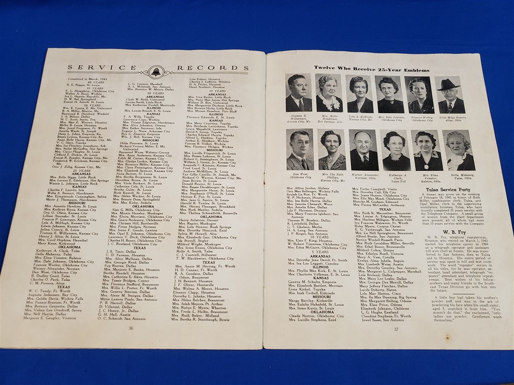 southwestern-bell-wwii-roster