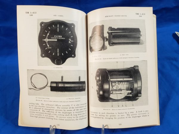 aircraft-intrument-1942-manual-tm1-airplane-bomber-collector-gages-compass-equipment