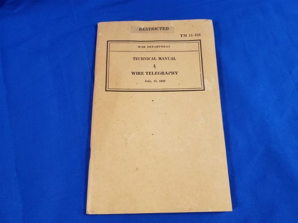 wire-telegraphy-1942-manual-wwii-tm-technical-book