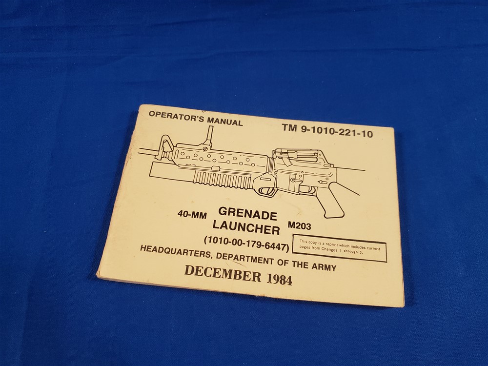 tm9-1010-221-10-m203-manual-1984-grenade-launcher