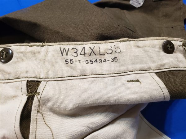 trousers 1950 wool 34x35