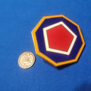 m1-helmet-liner-insignia-85th-division-div-pentagon-shape-variation-screw-back