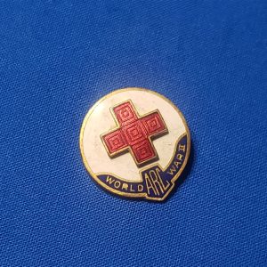 red cross-pin-for-world-war-two-service-wwii-back-enamel-front