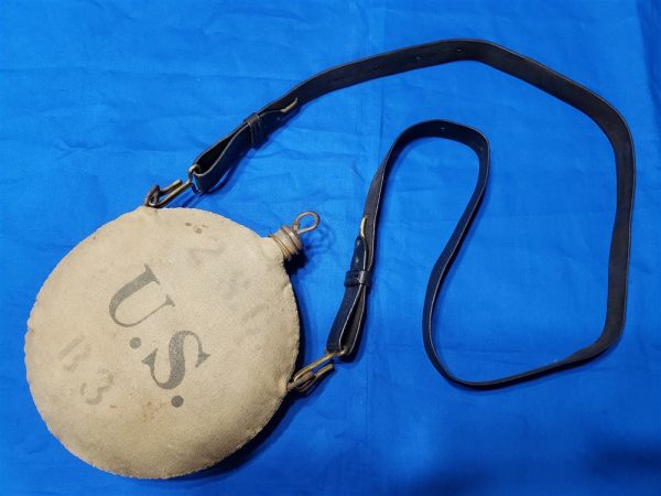 canteen-m1878-nc-sling canteen-m1878-south-carolina-sc-leather-strap-complete-cork