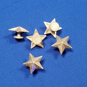 italian-rank-stars-set-of-5-wwii-aluminum-for-uniforms-hats