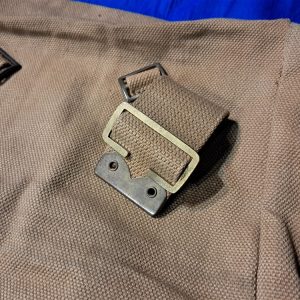 british world-war-two-canvas-p-1937-gear-battle-large-backpack-with-no-straps-mint-unissued-1945-dated