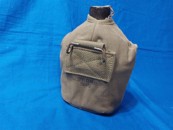 world-war-two-canteen-set-with-jqmd-1945-dated-cover-quartermaster-jeffersonville-made-with-canteen-cup