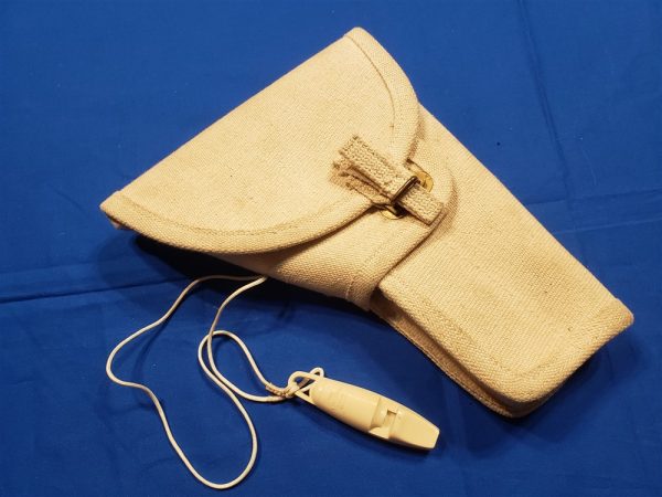 holster-white-1953-brit holster-british-53-dated-mp-police-with-whistle-set