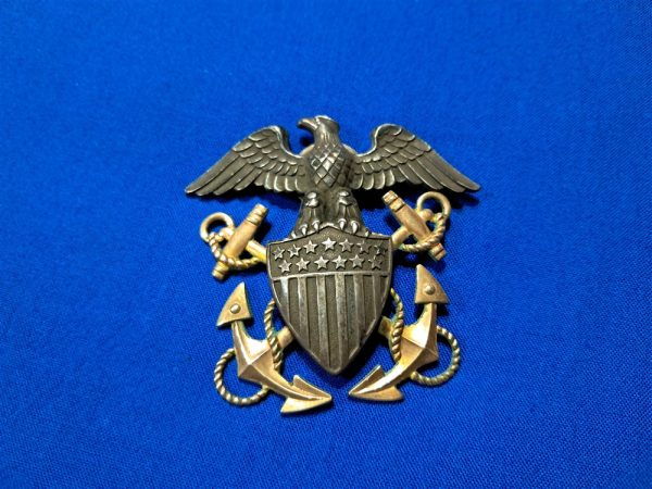visor-eagle-navy world-war-two-navy-officers-visor-cap-eagle-by-bancroft-sterling-large-size