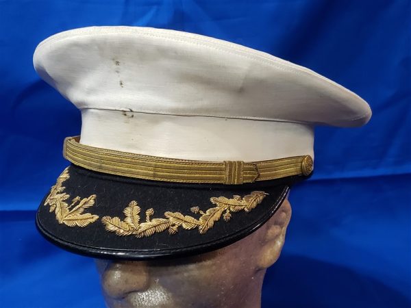 visor-uscg-vn-named visor-cap-uscg-coast-guard-named-1960s-no-mohair-or-insignia