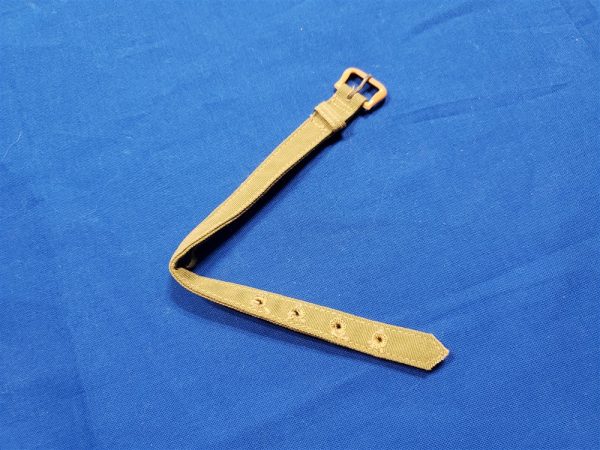 wac-watch-strap-wwii wac-wrist-watch-band-wwii-tan-unissued-for-wear-plastic-buckle