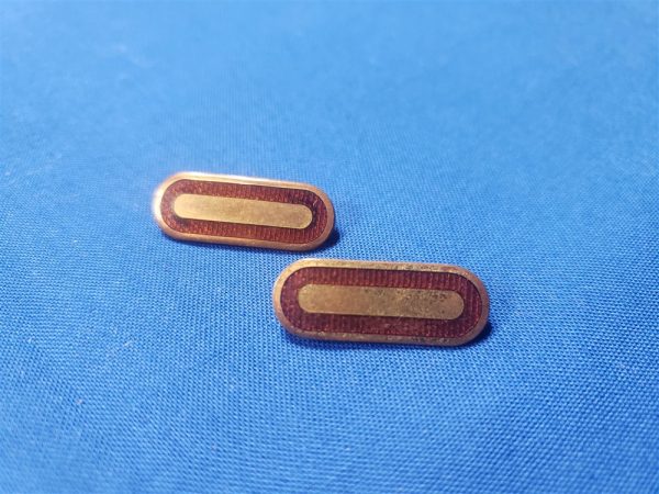 warrant-officer-wwii-brown-enamel-pin-back-chief-pair
