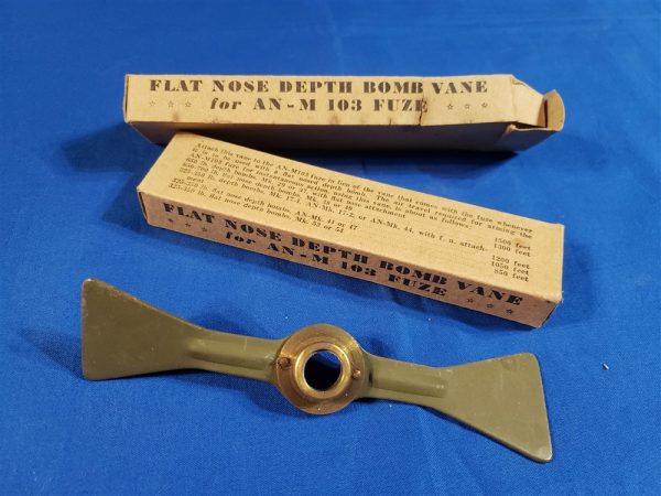 depth-bomb-vane depth-charge-bome-vane-for-fuse-anm103-wwii-in-the-original-box
