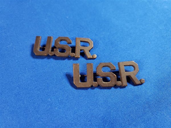 insig-wwi-usr-ofc-set insignia-pair-wwi-usr-reserve-officer-pin-back-original