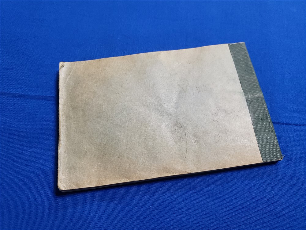 Score Book Rifle 1926 - Doughboy Military Collectables Springfield Missouri
