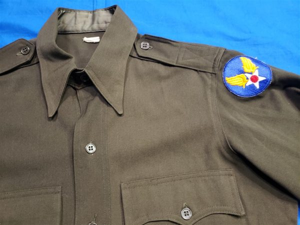 shirt-wwii-ofc-ac-air-corps-dark-od-butons-pinks-greens-larger-size-tag-patch