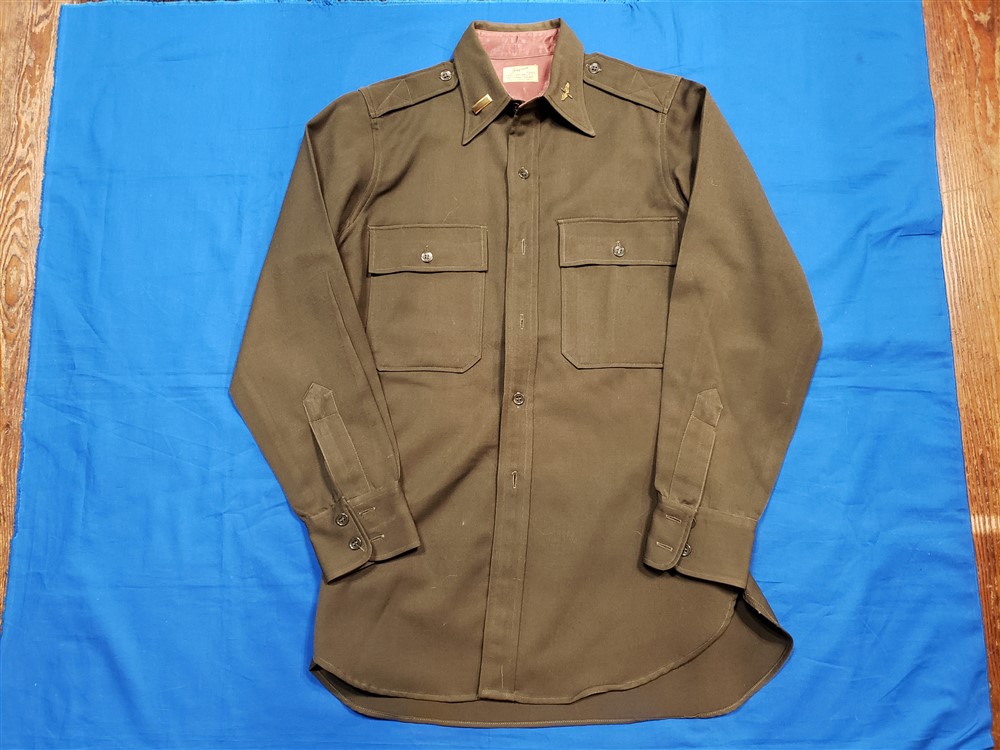 shirt-wwii-officer-ofc-jayson-collar-tag-original-small-rank-insignia-air-corps-ac-dark-green