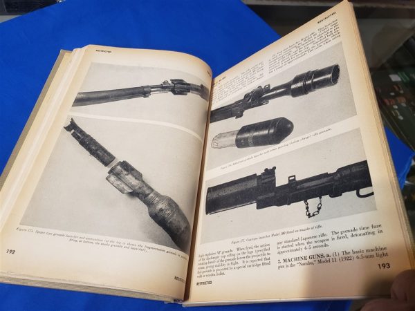 tme-30-480-japanese-forces-manual-1944-dated-tanks-grenades-uniforms-ranks-cannon-mask-pistols-equipment-mg