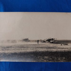 rppc-wwi-french-plane-take-off-post-card-camo-camoflage-tail-number-