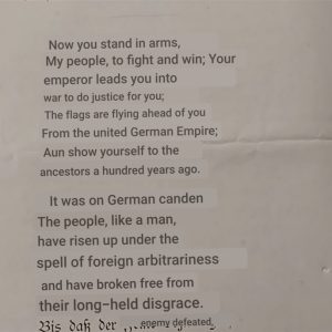 world-war-one-german-book-of-songs-dated-for-the-first-year-of-war