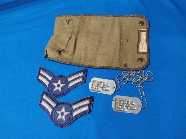 air-force-group-world-war-two-and-korean-war-with-dig-tags-and-sewing-kit-chevrons-late-1940