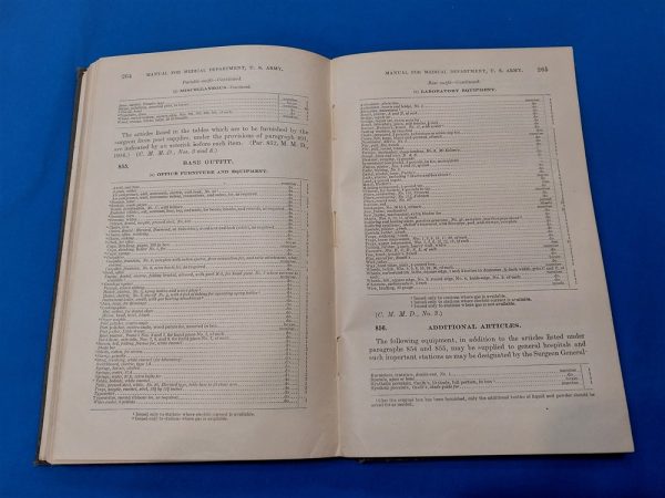 medical-department-manual-1918-dated-with-full-lists-of-equipment-bags-belts-cases-excellent-condition-over-500-pages