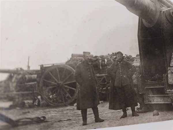 Photo-of-world-war-one-field-krupp-gun-in-field-looks-like-big-bertha-