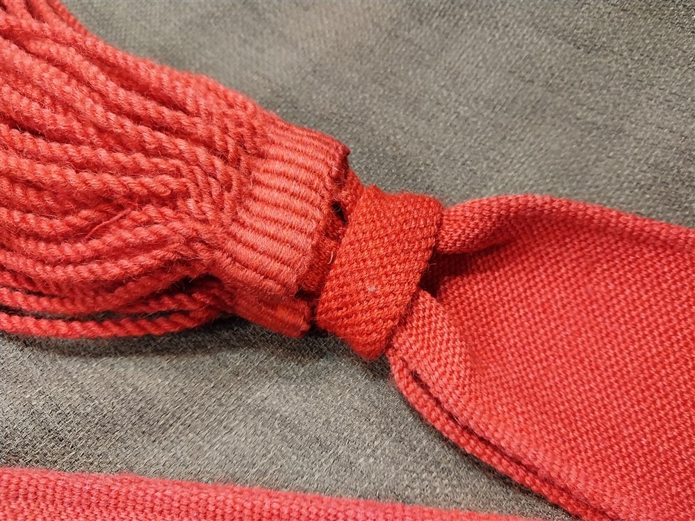 Army Sash Wool Sergeants Sgts Red Sash, Shoulder Red Acrylic Guard "32 To 40". E - Foto 6