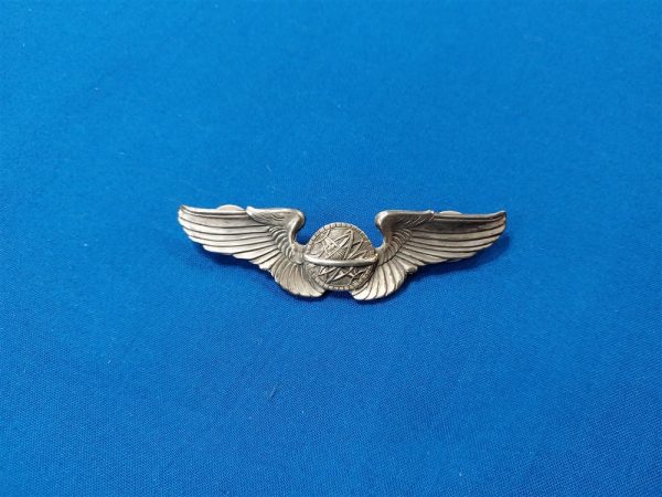 wings-navigator-sterling world-war-two-set-of-navigator-wings-full-size-sterling-marked-clutch-back