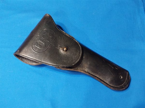 holster-m1911-vietnam holster-for-m1911-pistol-vietnam-era-black-leather-dated-1964-near-unissued-bucheimer-maufacture