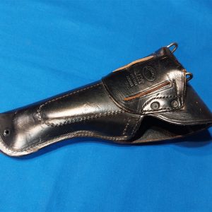 holster-for-m1911-pistol-vietnam-era-black-leather-dated-1964-near-unissued-bucheimer-maufacture
