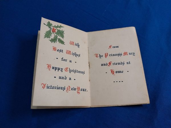 world-war-one-princess-mary-christmas-box-with-pencil-holder-card-missing-two-items-only-contains-original-red-pencil