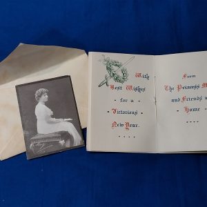 world-war-one-princess-christmas-1914-box-with-named-paperwork-and-contents-of-pencil-and-small-private-shipping-box