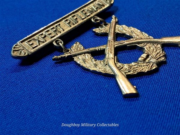 world-wr-two-united-states-marines-expert-shooting-badge-p12-variation-with-simple-c-catch-no-safety-non-sterling-early