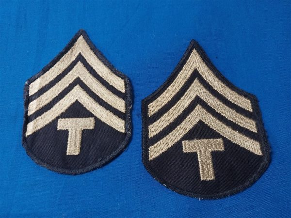 World-war-two-set-of-t4-chevrons-winter-patern-embroidered-on-dark-twill-matched-set-cut-edge