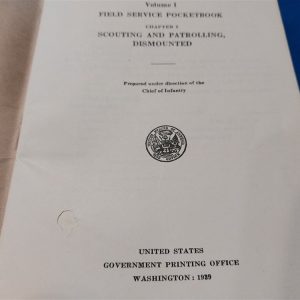 world-war-two-pocketbook-scout-scouting-and-patrolling-basic-field-manual-1938-dated-70-pages