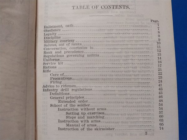 1909-dated-manual-for-the-training-of-new-privated-in-organized-militias-hard-cover-well-over-100-pages-covers-all-training